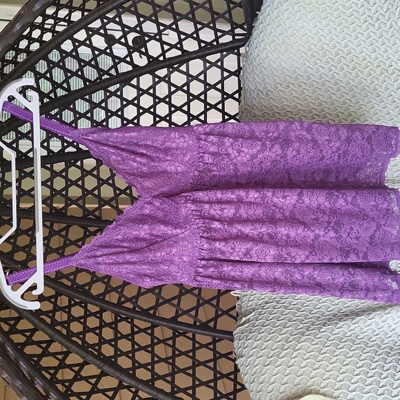 Torrid Simply Lace Babydoll - Purple Size 0/L/12 - Picture 9 of 12